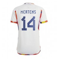 Camiseta Bélgica Dries Mertens #14 Visitante Equipación Mundial 2022 manga corta